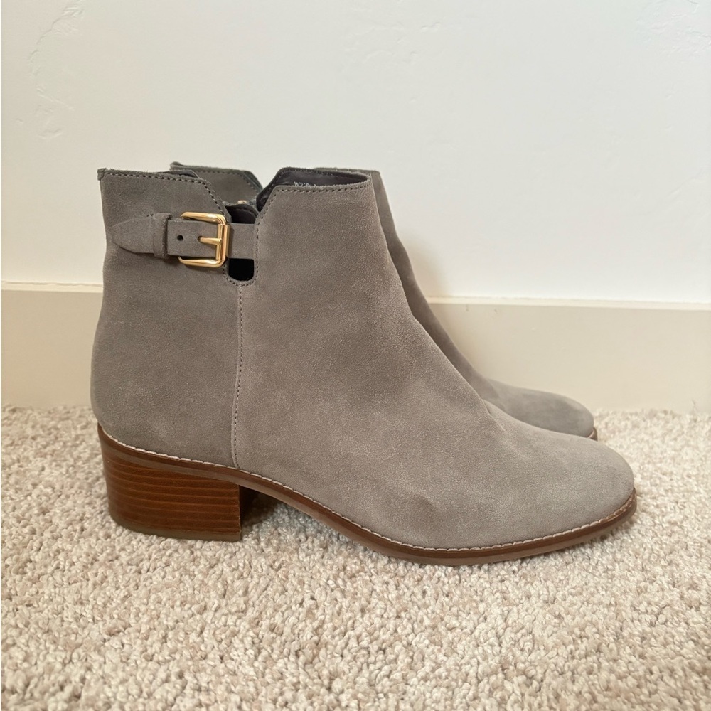 Cole Haan suede booties grey 38